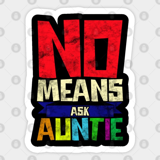 Vintage Auntie Funny Quote Sticker by savariya